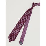 シルク パネル柄 ナロータイ&チーフセット | TAKA-Q MEN | 詳細画像3 