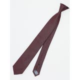 14ワイン | シルク混 パネル柄 ナロータイ 6.5cm幅 | TAKA-Q MEN
