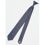 75紺 | シルク混 パネル柄 ナロータイ 6.5cm幅 | TAKA-Q MEN