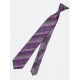 80パープル | シルク パネル柄 ナロータイ 7.0cm幅 | TAKA-Q MEN