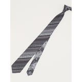 03ライトグレー | シルク パネル柄 ナロータイ 7.0cm幅 | TAKA-Q MEN