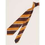 30茶 | エコウォッシャブル ストライプ柄 レギュラータイ 8.0cm幅 | TAKA-Q MEN