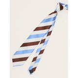73サックス | エコウォッシャブル ストライプ柄 レギュラータイ 8.0cm幅 | TAKA-Q MEN