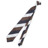 35こげ茶 | ウォッシャブル ストライプ柄 レギュラータイ 8.0cm幅 | TAKA-Q MEN