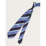 80パープル | エコウォッシャブル ストライプ柄 レギュラータイ 8.0cm幅 | TAKA-Q MEN