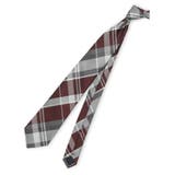 06グレー | ウォッシャブル チェック柄 レギュラータイ 8.0cm幅 | TAKA-Q MEN