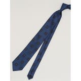 70青 | エコウォッシャブル 小紋柄 レギュラータイ 8.0cm幅 | TAKA-Q MEN