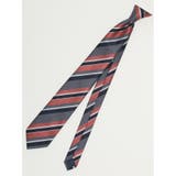 20オレンジ | エコウォッシャブル ストライプ柄 レギュラータイ 8.0cm幅 | TAKA-Q MEN