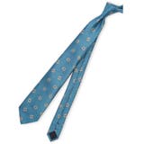 70青 | ウォッシャブル 小紋柄 レギュラータイ 8.0cm幅 | TAKA-Q MEN