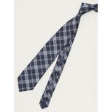 75紺 | エコウォッシャブル チェック柄 レギュラータイ 8.0cm幅 | TAKA-Q MEN