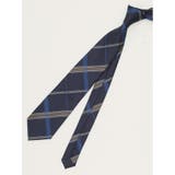 75紺 | エコウォッシャブル チェック柄 レギュラータイ 8.0cm幅 | TAKA-Q MEN