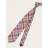 33ベージュ | エコウォッシャブル チェック柄 レギュラータイ 8.0cm幅 | TAKA-Q MEN