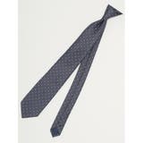 06グレー | エコウォッシャブル ドット柄 レギュラータイ 8.0cm幅 | TAKA-Q MEN