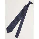 75紺 | エコウォッシャブル ドット柄 レギュラータイ 8.0cm幅 | TAKA-Q MEN