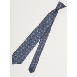 70青 | エコウォッシャブル ペイズリー柄 レギュラータイ 8.0cm幅 | TAKA-Q MEN