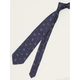 75紺 | エコウォッシャブル 小紋柄 レギュラータイ 8.0cm幅 | TAKA-Q MEN