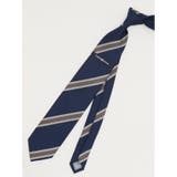 75紺 | 国産ウールライク ストライプ柄 レギュラータイ 8.0cm幅 | TAKA-Q MEN