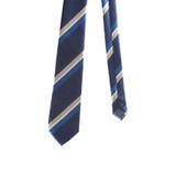 06グレー | エコペット/ECO PET ストライプ柄 レギュラータイ 8.0cm幅 | TAKA-Q MEN