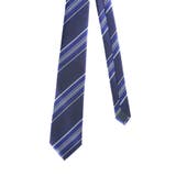 75紺 | エコペット/ECO PET ストライプ柄 レギュラータイ 8.0cm幅 | TAKA-Q MEN