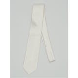 01白 | シルク フォーマルネクタイ 8.0cm幅 白ドット | TAKA-Q MEN