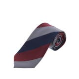 15ワイン | エコペット/ECO PET ストライプ柄 レギュラータイ 8.0cm幅 | TAKA-Q MEN