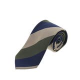 50緑 | エコペット/ECO PET ストライプ柄 レギュラータイ 8.0cm幅 | TAKA-Q MEN