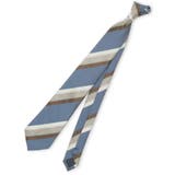 70青 | ウォッシャブル ストライプ柄 レギュラータイ 8.0cm幅 | TAKA-Q MEN
