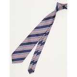 14ワイン | エコウォッシャブル ストライプ柄 レギュラータイ 8.0cm幅 | TAKA-Q MEN