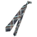 75紺 | ウォッシャブル チェック柄 レギュラータイ 8.0cm幅 | TAKA-Q MEN