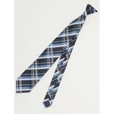 75紺 | エコウォッシャブル チェック柄 レギュラータイ 8.0cm幅 | TAKA-Q MEN