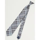 エコウォッシャブル チェック柄 レギュラータイ 8.0cm幅 | TAKA-Q MEN | 詳細画像1