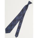 75紺 | エコウォッシャブル チェック柄 レギュラータイ 8.0cm幅 | TAKA-Q MEN