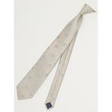 33ベージュ | エコウォッシャブル 小紋柄 レギュラータイ 8.0cm幅 | TAKA-Q MEN