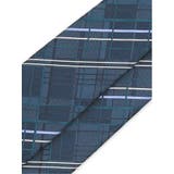 日本製シルク デザインチェック柄 レギュラータイ 8.0cm幅 | TAKA-Q MEN | 詳細画像3 