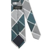 日本製 シルク チェック柄 レギュラータイ 8.0cm幅 | TAKA-Q MEN | 詳細画像2 