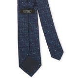 日本製シルク ジオメトリック&ドット柄 レギュラータイ 8.0cm幅 | TAKA-Q MEN | 詳細画像4 