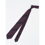 80パープル | 日本製 シルクストライプ柄 レギュラータイ 8.0cm幅 | TAKA-Q MEN