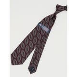 15ワイン | 日本製 シルクサークル柄 レギュラータイ 8.0cm幅 | TAKA-Q MEN