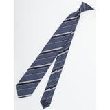 75紺 | 日本製 シルクストライプ柄 レギュラータイ 8.0cm幅 | TAKA-Q MEN