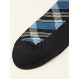 抗菌防臭 ダイヤチェック柄クルーソックス | TAKA-Q MEN | 詳細画像5 