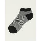 ストレッチ抗菌防臭 ピンボーダー 底パイル アンクルソックス | TAKA-Q MEN | 詳細画像1 