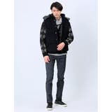 配色ダイヤ柄 ショールカラーニットアウター | TAKA-Q MEN | 詳細画像11