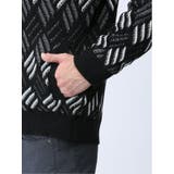 配色ダイヤ柄 ショールカラーニットアウター | TAKA-Q MEN | 詳細画像9