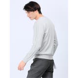 ストレッチウォッシャブル ふわもちケーブル編 クルーニット | TAKA-Q MEN | 詳細画像2 