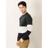 ストレッチウォッシャブル ふわもち衿配色 クルーニット | TAKA-Q MEN | 詳細画像12 