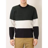 ストレッチウォッシャブル ふわもち衿配色 クルーニット | TAKA-Q MEN | 詳細画像15 