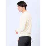 ストレッチウォッシャブル ふわもち編地MIX クルーニット | TAKA-Q MEN | 詳細画像2 