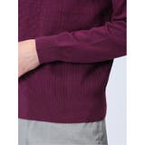 ストレッチウォッシャブル ふわもち編地MIX クルーニット | TAKA-Q MEN | 詳細画像33 