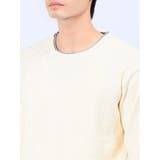 ストレッチウォッシャブル ふわもち編地MIX クルーニット | TAKA-Q MEN | 詳細画像8 