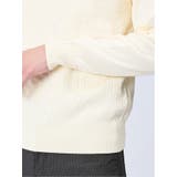 ストレッチウォッシャブル ふわもち編地MIX クルーニット | TAKA-Q MEN | 詳細画像9 